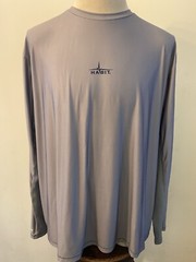 Men’s Habit Solar Factor UPF 40 Long Sleeve flag Fish Americana shirt size 2XL