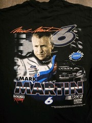 Checkered Flag Sports Label Nascar Viagra Racing T Shirt Size Large Mark Martin