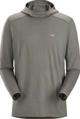2025 Pre-Loved Arc’teryx Ionia Merino Wool Logo Long Sleeve Hoodie Green Forage