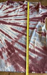 Tie Dye Distressed Cotton Retro T Shirt by Alternative Brand, XL, Great Cond
