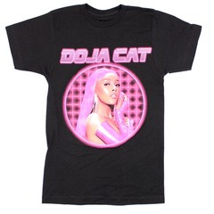 Men’s Doja Cat Pink Photo T-shirt Small Black