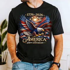 America 250th Anniversary America Patriotic Shirt, USA 250 Years Shirt, Bald Eag