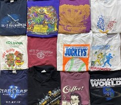 Vintage Graphic shirts Promo Funny Cartoons Sport Destinations Lot Of 20 Mix Szs