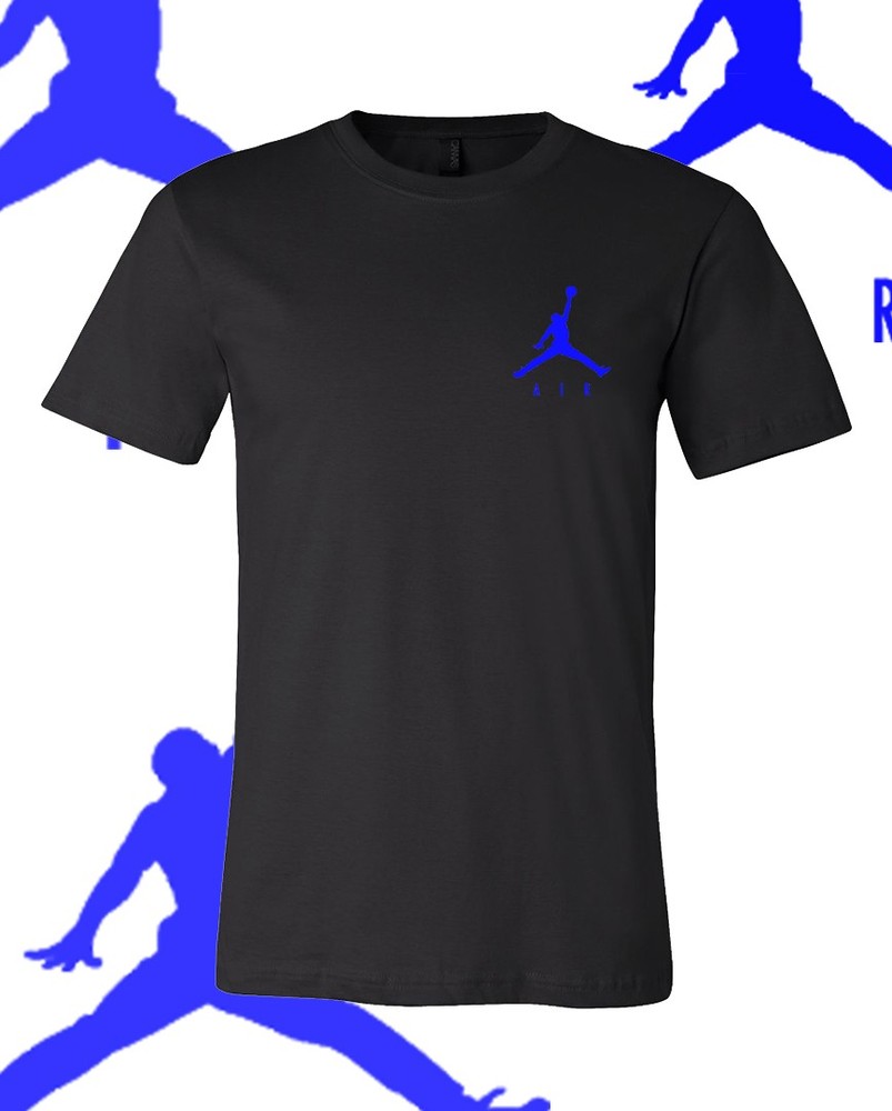 Men’s Basketball AIR BLUE LC MJ Sports T-Shirt Tee Fast Ship!!
