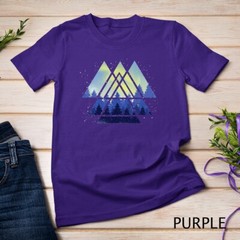 Geometric Triangle Outdoor Trees Forest Wildlife Nature T-Shirt Unisex T-shirt