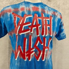 Deathwish Skateboarding Shirt Mens L Blue Tie Dye Logo Graphic Skater Streetwear