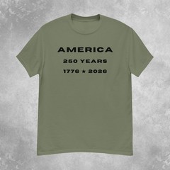 America 250th Anniversary T-Shirt Mens S-2XL (Neutral Color Pack)