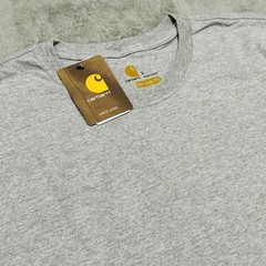 CARHARTT Shirt Men’s L Gray Long Sleeve Original Fit Logo Graphic Tee K231