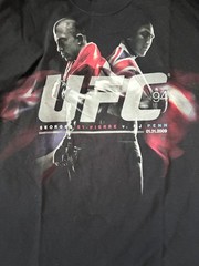 VTG UFC 94 T-Shirt Georges St-Pierre GSP vs. BJ Penn 2009 Event Promo BLK Large
