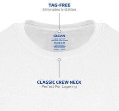 Gildan Men’s Crew T-shirts, Multipack, Style G1100, White 6-Pack ( Select Size)
