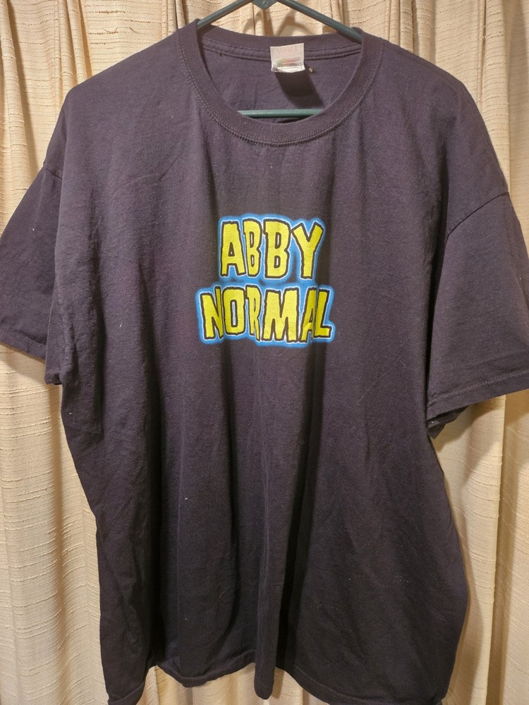 Abby Normal Mel Brooks Young Frankenstein Black T-Shirt Size 2XL Double-Sided