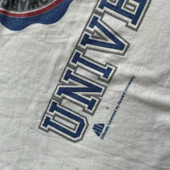 Vintage Howard University HBCU Big Logo Collegiate Short Sleeve Shirt XL *read