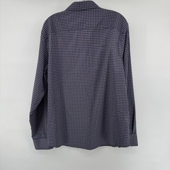 UNTUCKit Salice Shirt Mens XL Navy Blue Slim Fit Button Down Long Sleeve Plaid