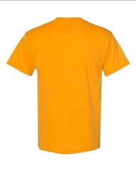 Hanes 5170 5XL EcoSmart Crewneck Short Sleeve Tee Pit to Pit 31″ Unisex Gold