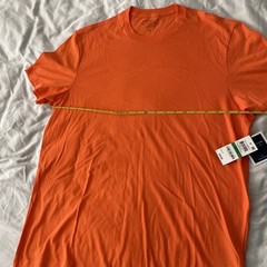 Club Room Men’s ORANGE Cotton Blend T-Shirt, size Large NEW with Tags UPF 25