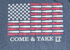 7.62 Design “Come & Take It” T-Shirt Mens Sz XL, Short Sleeve, Gray, Patriotic