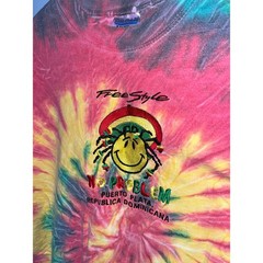 Vintage Gildan Rasta Tie Dye Shirt No Problem Puerto Plata Dominican Republic L