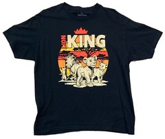 The Lion King Disney Movie T-shirt Size XL Black Simba Mufasa Pumbaa Timon