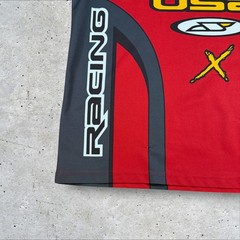 Vintage JNCO Moto Racing Jersey Shirt Y2K Skater Motocross Mens Size XL Red