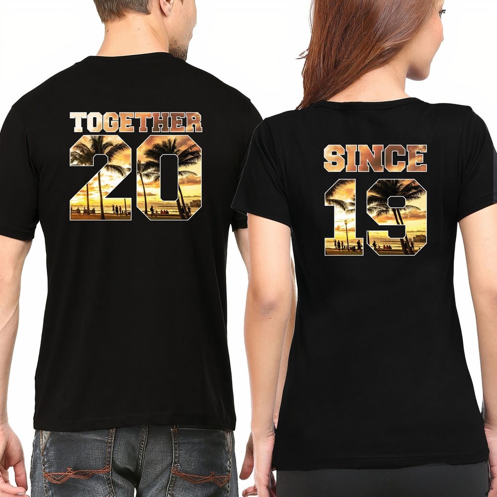 Together Since Shirts: Custom Anniversary Couple Tee
