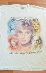 Vintage 1995 Tammy Wynette Tour Shirt Tee XL Country George Jones Dolly Parton