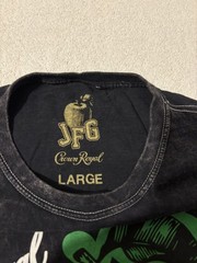 CROWN ROYAL JFG T-SHIRT LARGE Joe Freshgoods Black Acid Washed Rare