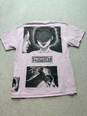 Broken Promises Uzumaki Junji Ito Mens Graphic T Shirt Large Lavender Manga