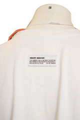 Heron Preston x CAT Mens White Cotton Graphic T-Shirt Size S New Original