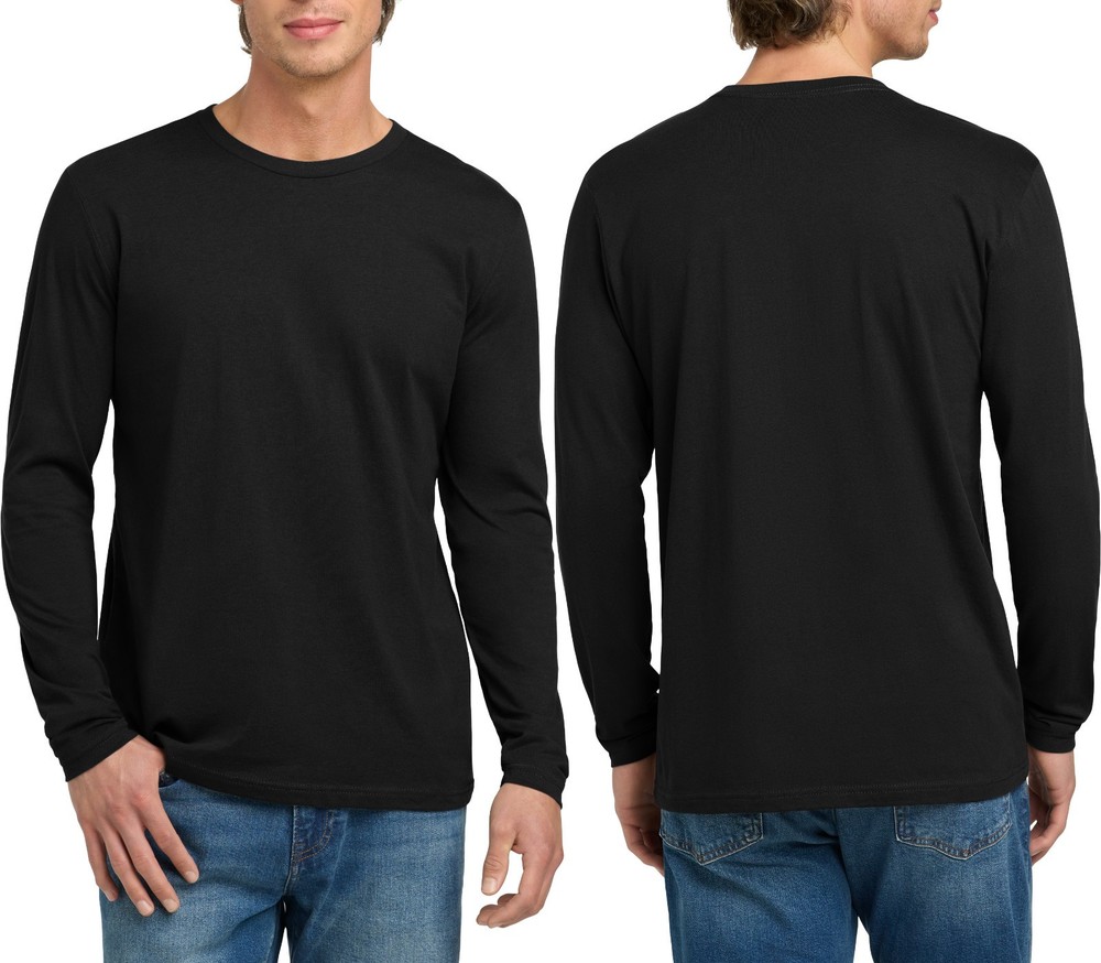 Mens Premium Soft Combed 100% Rinspun Cotton Tee Long Sleeve T-Shirt XS-4XL NEW!