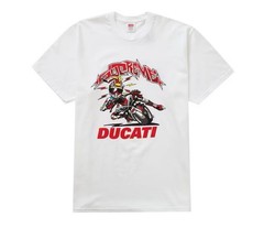 Supreme Ducati Bike Tee White Medium SS24 Brand New Authentic