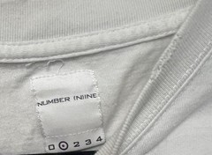 Number (N)ine Niners Men’s White Graphic Logo T-Shirt Jersey Size 1