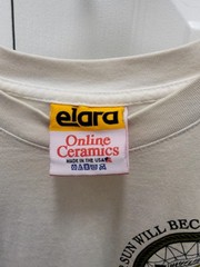 Online Ceramics Elara Uncut Gems Black Opal White T-Shirt Size L