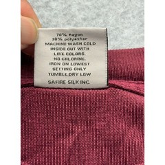 Stacy Adams Mens XL Short Sleeve T-Shirt Burgundy Maroon Rayon Blend Crew Neck