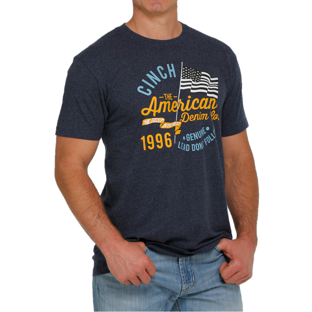Cinch® Men’s American Denim Tri-Color Graphic T-shirt MTT1690491