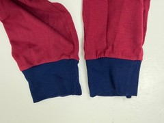 Vintage 90s Raglan Shirt Men Large Tall LT Minimal Ringer Burgundy Silky Acrylic