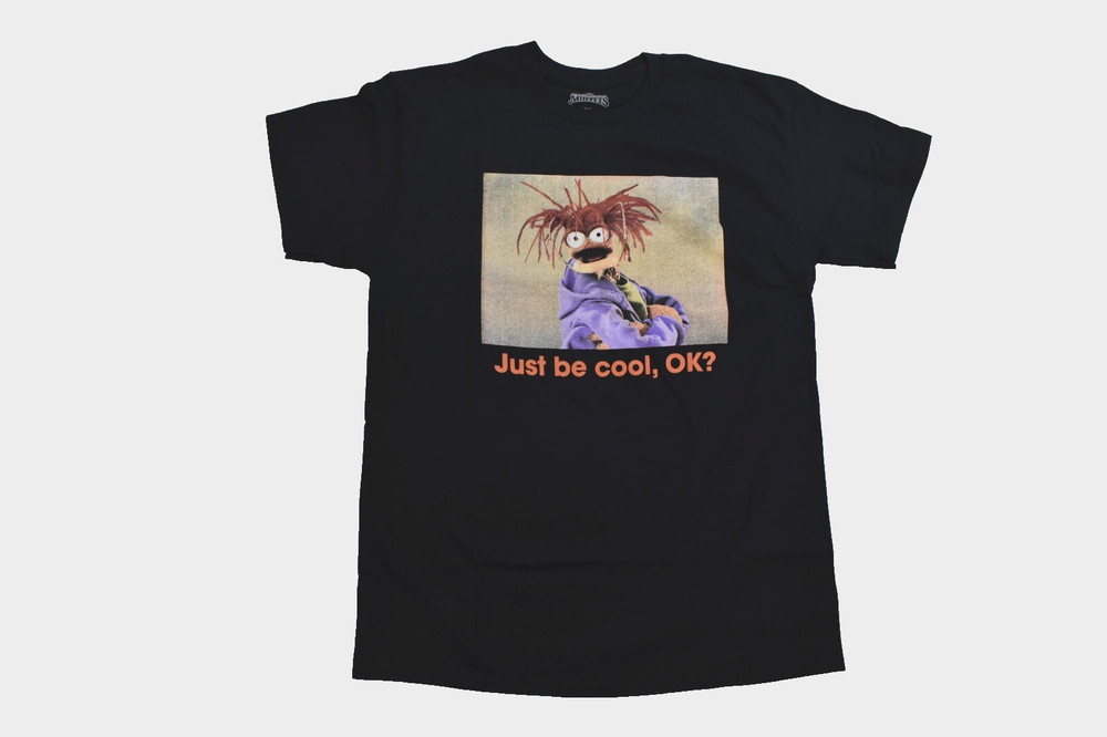 The Muppets Mens Pepe The King Prawn Just Be Cool, OK? Black Shirt New S-3XL