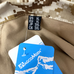 MAGCOMSEN Men’s XL Tactical Military Shirt 1/4 Zip, L/S Shirt, Pockets – Tan