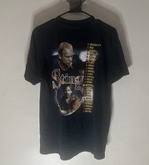 VTG 1999 Tour Sting The Police Rap T-shirt Concert Double Sided Sz L Deadstock