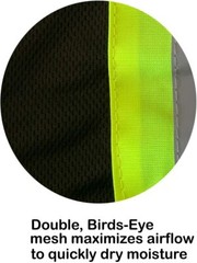 Black High Visibility Safety Shirt Choose size