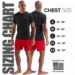 Hyperflex Mens Workout Shirts – Breathable Fitted Stretch Fabric Moisture Wic…
