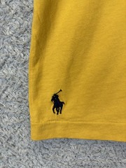 Polo Ralph Lauren Men’s T-Shirt Medium Yellow Spellout Logo Pony