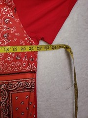 Maxi Milian N Y Men Shirt Large Red Bandana Patchwork Cotton B Short Sleeve T