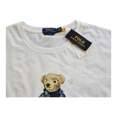 Polo Ralph Lauren Classic Fit Polo Bear Jersey T-Shirt Short Sleeve White