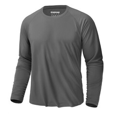 UPF50+ Men’s Sun Protection Long Sleeve T-Shirt Quick Drying Performance Shirts