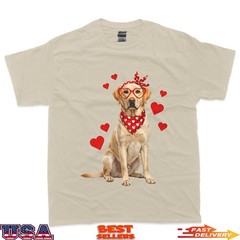 Labrador Retriever Valentines Day Dog Lover Heart T-Shirt