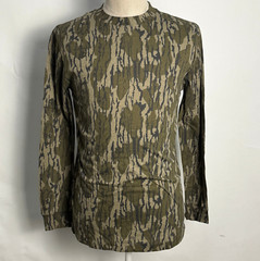 Mossy Oak Men’s LS Moisture Wicking Hunting T-Shirt Bottomland Camo Size 2XL NEW