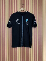 Mercedes AMG Petronas F1 black Formula 1 T-shirt short sleeve cotton Medium M