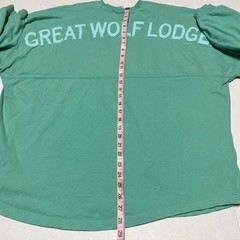 Great Wolf Lodge Spirit Jersey Shirt Size XXL Teal Green Paw Print Oversized