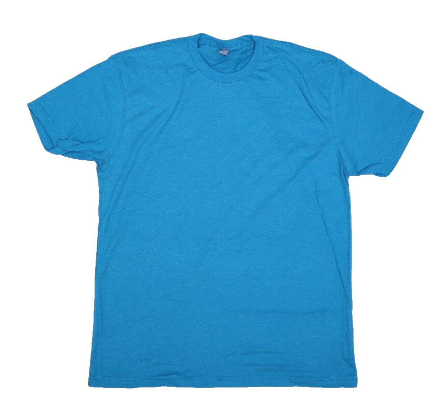 Next Level Apparel Blank Plain Turquoise Blue Short Sleeve T-Shirts Large 18 Pc