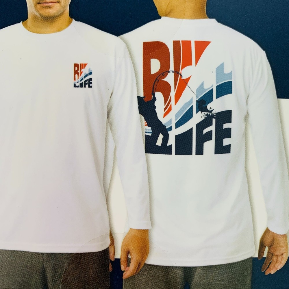 Reel Life Men’s Tee S Sun Defender Long Sleeve UV Tee Sunshirt Rash Guard White